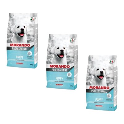 Karma dla psa MORANDO Professional Puppy Kurczak 3 x 4 kg