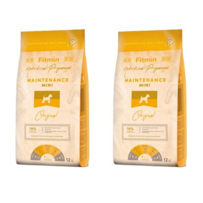 Karma dla psa FITMIN Maintenance Drób 2 x 12 kg