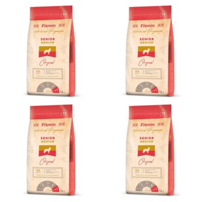 Karma dla psa FITMIN Medium Senior 4 x 12 kg