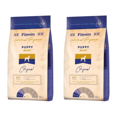 Karma dla psa FITMIN Maxi Puppy 2 x 12 kg