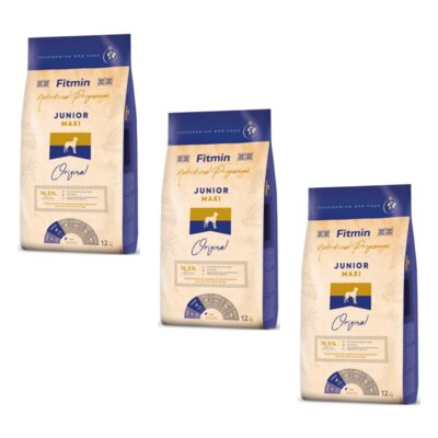 Karma dla psa FITMIN Maxi Junior 3 x 12 kg