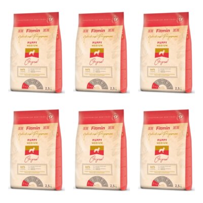 Karma dla psa FITMIN Medium Puppy 6 x 2.5 kg