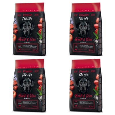 Karma dla psa FITMIN For Life Beef & Rice 4 x 2.5 kg