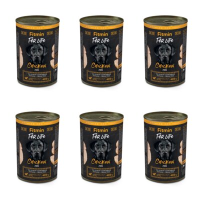 Karma dla psa FITMIN For Life Kurczak 6 x 400 g