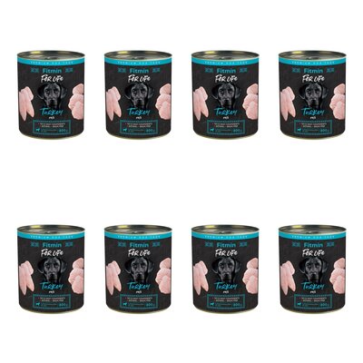 Karma dla psa FITMIN For Life Indyk 8 x 800 g