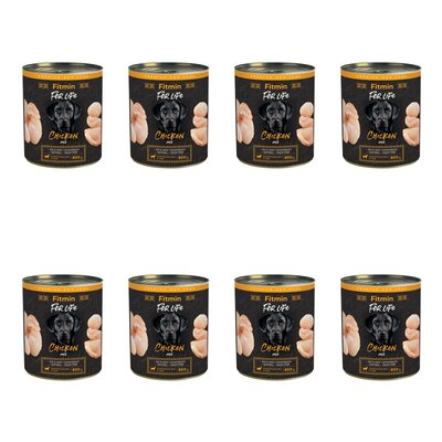 Karma dla psa FITMIN For Life Kurczak 8 x 800 g