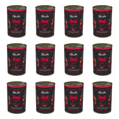 Karma dla kota FITMIN For Life Adult Wołowina 12 x 400 g