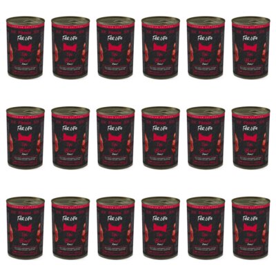 Karma dla kota FITMIN For Life Adult Wołowina 18 x 400 g