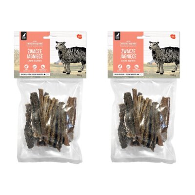 Przysmak dla psa WIEJSKA ZAGRODA Suszone żwacze jagnięce 2 x 100 g