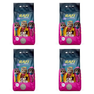 Żwirek dla kota RAFI Standard Lawenda 4 x 10 L