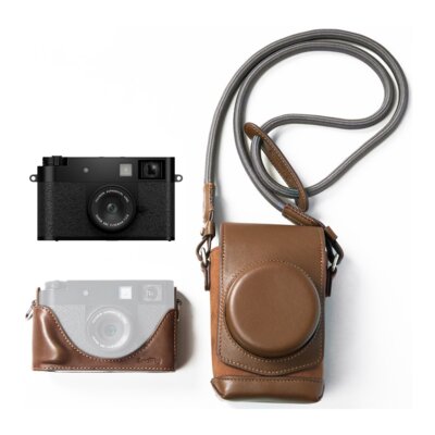 Aparat FUJIFILM X half Czarny, 17.74Mpix, Full HD + Pokrowiec SMALLRIG 5218 Leather Case Kit do FujIFilm X Half Brązowy