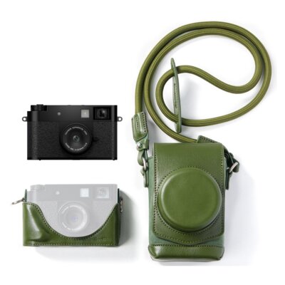 Aparat FUJIFILM X half Czarny, 17.74Mpix, Full HD + Pokrowiec SMALLRIG 5220 Leather Case Kit do FujIFilm X Half Zielony