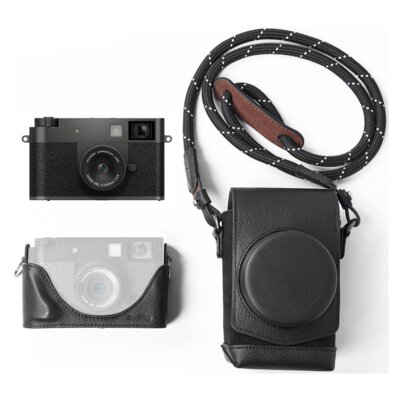 Aparat FUJIFILM X half Tytanowy, 17.74Mpix, Full HD + Pokrowiec SMALLRIG 5219 Leather Case Kit do FujIFilm X Half Czarny