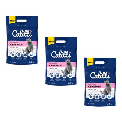 Żwirek dla kota CALITTI Clumping Crystals 3 x 3.8 L