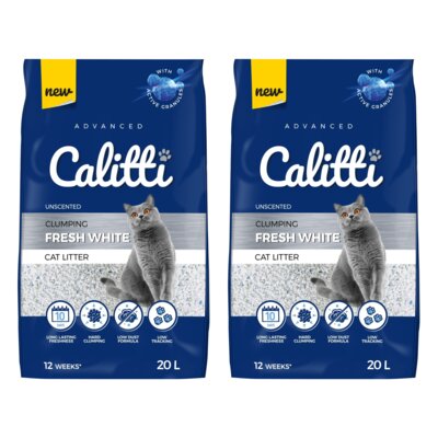 Żwirek dla kota CALITTI Fresh White 2 x 20L