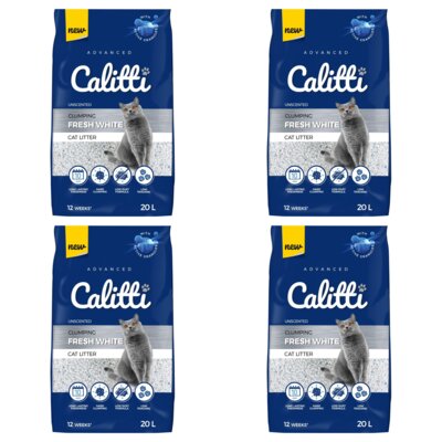 Żwirek dla kota CALITTI Fresh White 4 x 20L