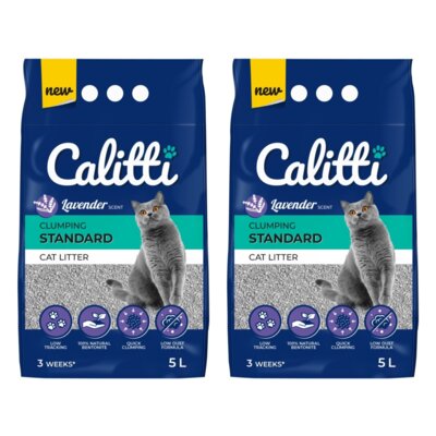 Żwirek dla kota CALITTI Standard Lavender 2 x 5 L