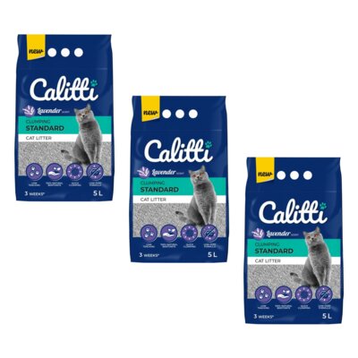 Żwirek dla kota CALITTI Standard Lavender 3 x 5 L