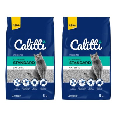 Żwirek dla kota CALITTI Standard Unscented 2 x 5 L