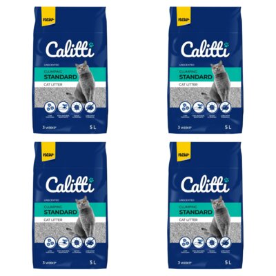 Żwirek dla kota CALITTI Standard Unscented 4 x 5 L