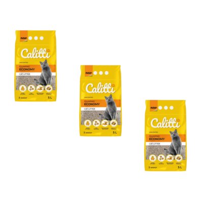 Żwirek dla kota CALITTI Economy 3 x 5L