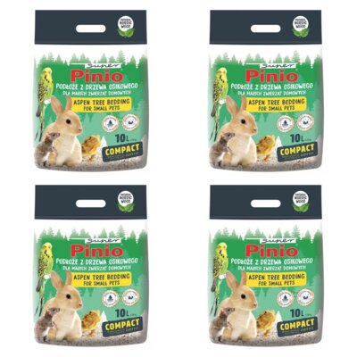 Podściółka SUPER PINIO Compact 4 x 10 L