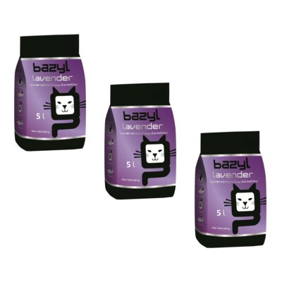 Żwirek dla kota BAZYL Lavender 3 x 5 l