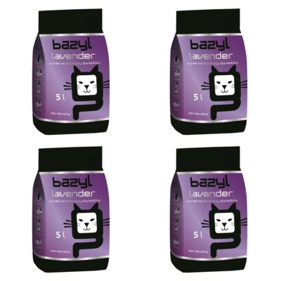 Żwirek dla kota BAZYL Lavender 4 x 5 l