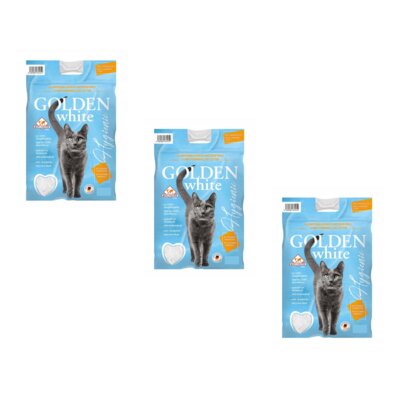 Żwirek dla kota GOLDEN Grey White 3 x 15 L