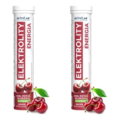 Elektrolity ACTIVLAB Energia Wiśniowy (40 tabletek)