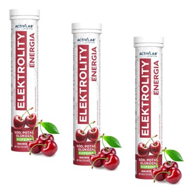 Elektrolity ACTIVLAB Energia Wiśniowy (60 tabletek)