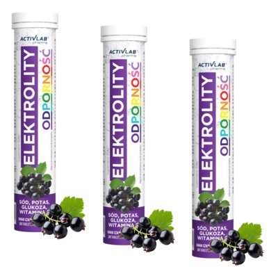 Elektrolity ACTIVLAB Odporność Czarna porzeczka (60 tabletek)