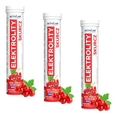 Elektrolity ACTIVLAB Skurcz Czerwona porzeczka (60 tabletek)