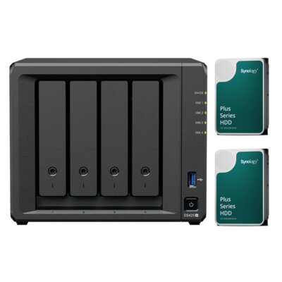 Serwer plików SYNOLOGY DS425+ 2GB RAM + Dysk SYNOLOGY HAT3300 4TB HDD (2 szt.)