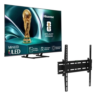 Telewizor HISENSE 55U78Q 55" MINILED 4K 144Hz VRR VIDAA Dolby Vision Dolby Atmos HDMI 2.1 + Uchwyt GOTZE & JENSEN do TV 32-55 cali TM3540T uchylny regulowany w pionie Czarny