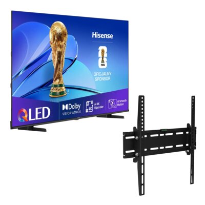 Telewizor HISENSE 43E79Q 43" QLED 4K VIDAA Dolby Atmos Dolby Vision HDMI 2.1 + Uchwyt GOTZE & JENSEN do TV 32-55 cali TM3540T uchylny regulowany w pionie Czarny