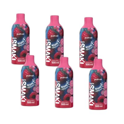 Syrop do saturatorów DAFI Malina z dziką różą 6 x 500 ml