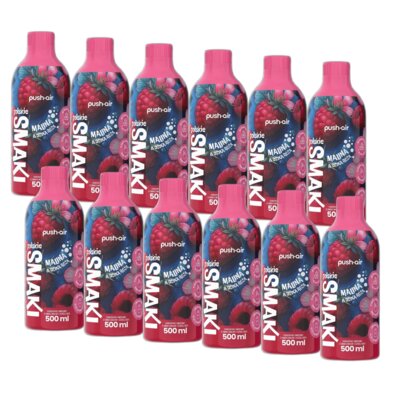 Syrop do saturatorów DAFI Malina z dziką różą 12 x 500 ml