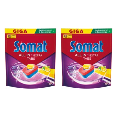 Tabletki do zmywarek SOMAT All in One Extra Lemon & Lime - 170 szt.