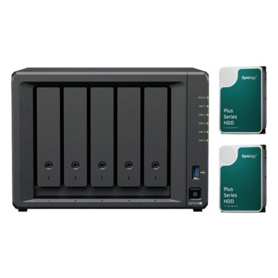 Serwer plików SYNOLOGY DS1525+ 8GB RAM + Dysk SYNOLOGY HAT3300 4TB HDD (2 szt.)