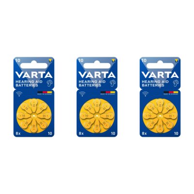 Baterie do aparatu słuchowego VARTA 10 PR70 (24 szt.)