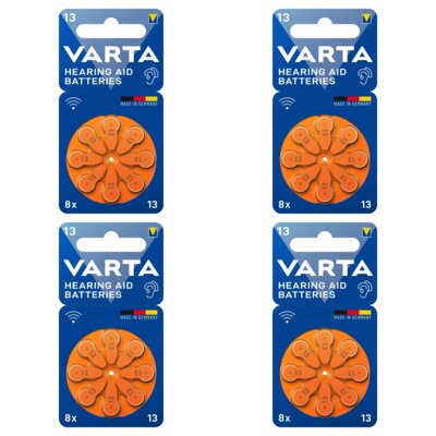 Baterie do aparatu słuchowego VARTA 13 PR48 (32 szt.)