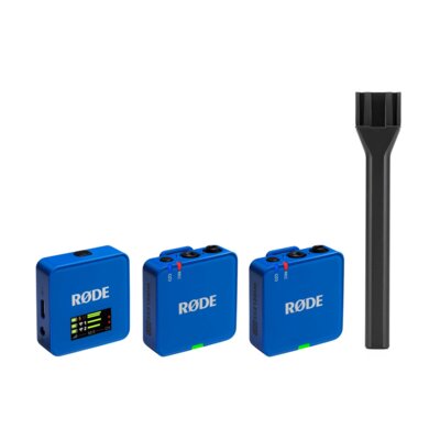System bezprzewodowy RODE Wireless Go III Niebieski + Uchwyt RODE Interview Go