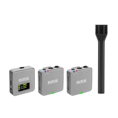 System bezprzewodowy RODE Wireless Go III Szary + Uchwyt RODE Interview Go