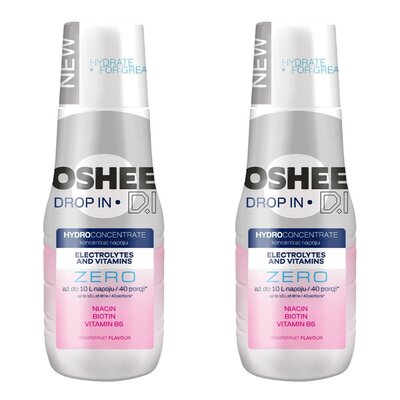 Hydrokoncentrat OSHEE Zero elektrolity i witaminy 2 x 500 ml