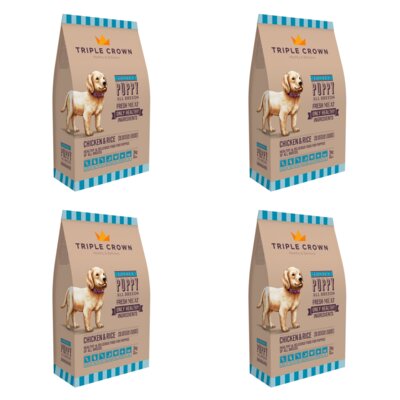 Karma dla psa TRIPLE CROWN Lovely Puppy 4 x 3 kg