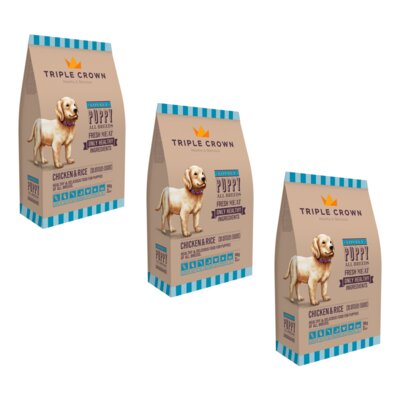 Karma dla psa TRIPLE CROWN Lovely Puppy 3 x 14 kg