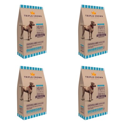 Karma dla psa TRIPLE CROWN Lovely Big Puppy Kurczak z jagnięciną 4 x 14 kg