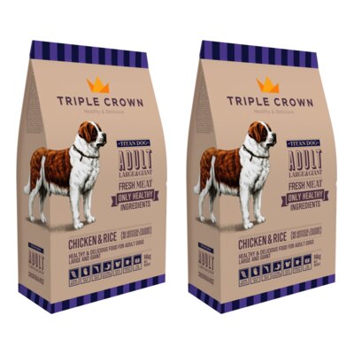 Karma dla psa TRIPLE CROWN Titan Dog Maxi 2 x 14 kg