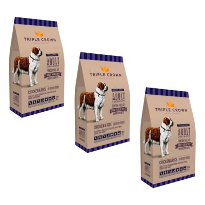 Karma dla psa TRIPLE CROWN Titan Dog Maxi 3 x 14 kg